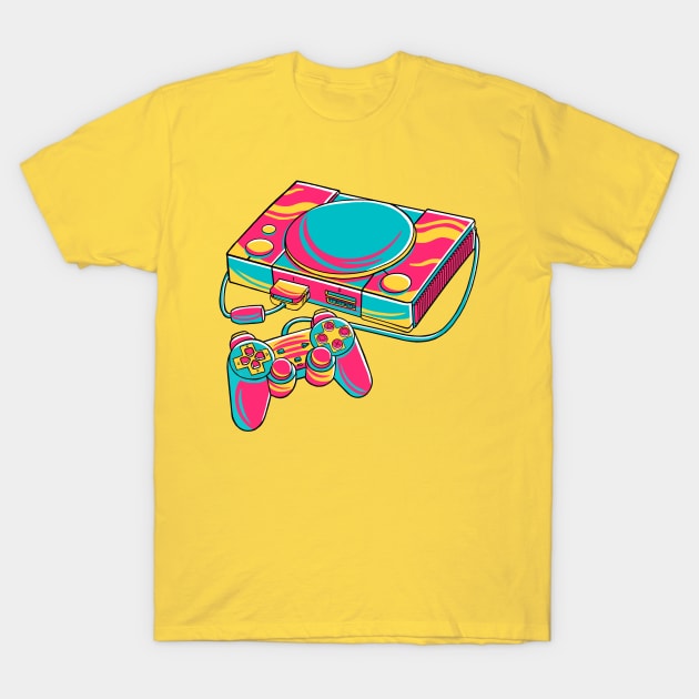 Game Console T-Shirt by MEDZ